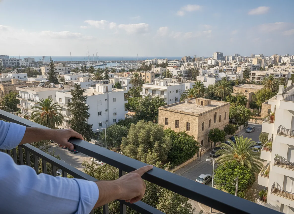 Limassol property and rental market viewed from a residential balcony overlooking the city