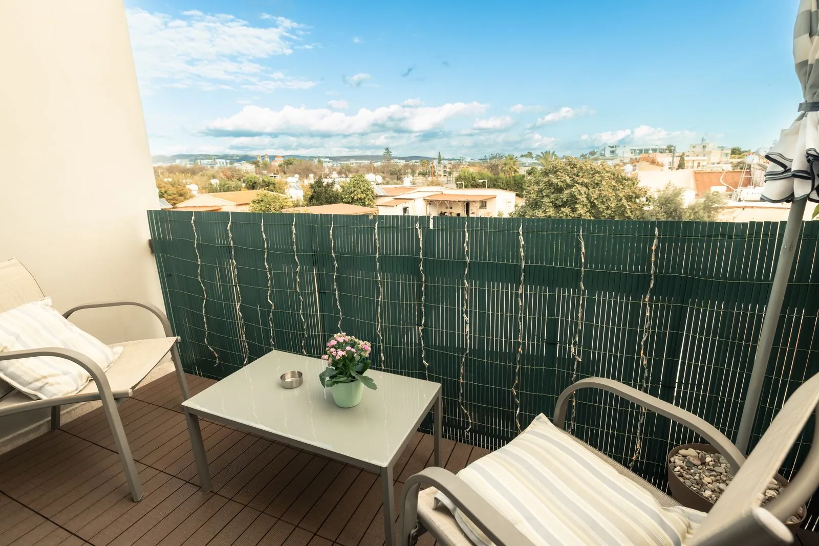 Balcony with view over Kato Paphos