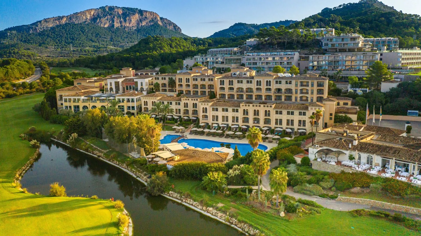 Aerial view of the Steigenberger Camp de Mar resort