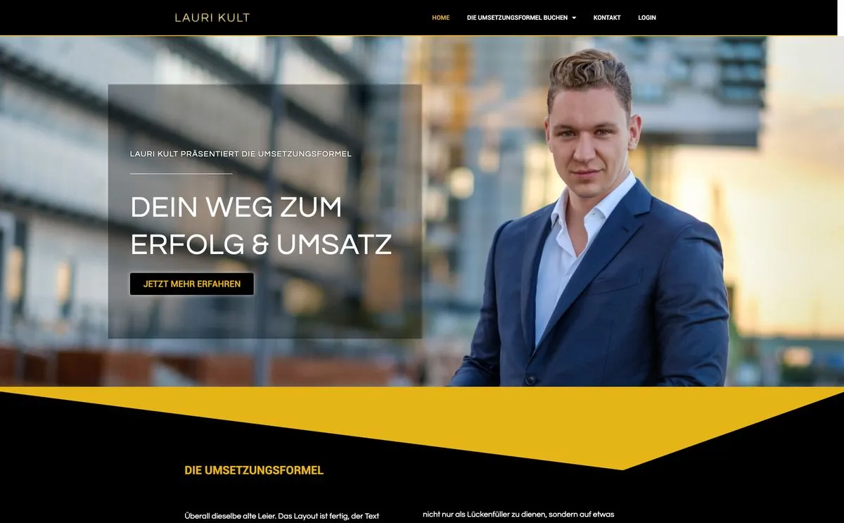 Lauri Kult Academy website